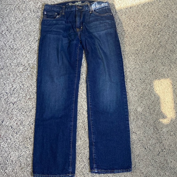 Old Navy Men’s Flannel Lined Jeans Straight Leg Sz 32x32 100% Cotton NWOT - Picture 1 of 8